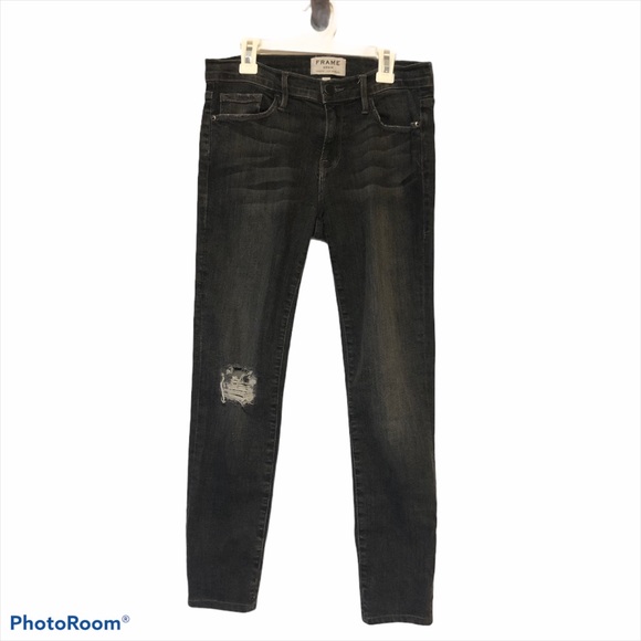 Frame Denim Denim - Frame Le Skinny de Jeanne Jeans Distressed 27